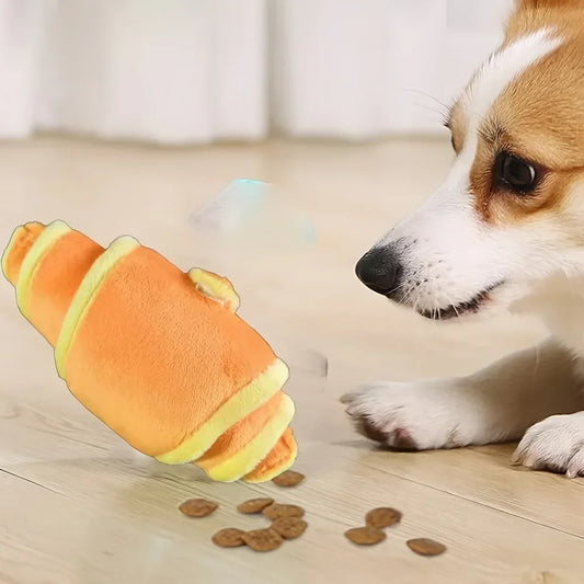 Interactive Plush Pet Toy, Hidden Food Sniffing Toy for Dogs, Chewing & Teeth Care - Bond Well Supplies