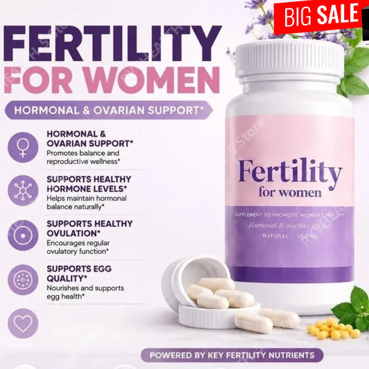 Fertility Vitamins for Women, Myo-Inositol with Methylfolate & Multivitamins, Daily Ovarian & Hormonal Wellness, 60 Count - Bond Well Supplies