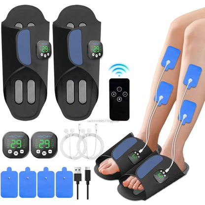 Electric Foot Massager Pad, EMS Muscle Stimulation Device for Foot Relaxation
