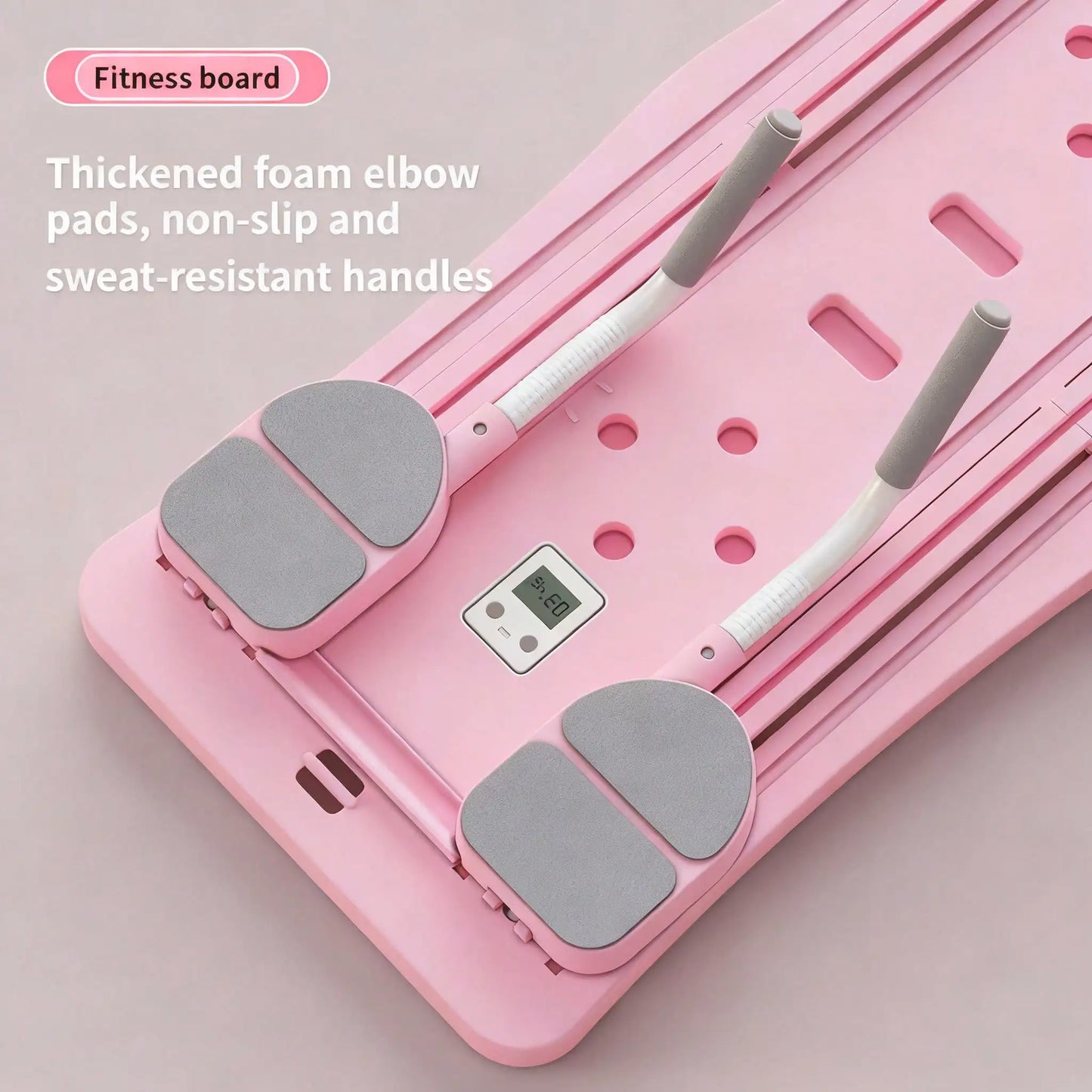 Foldable Pilates Sliding Board with Resistance Bands for Full Body Home Workouts