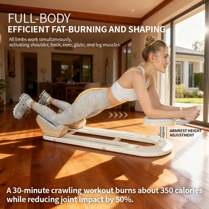 Mountain Climber Abdominal Trainer, Crawling Exercise Machine for Core, Shoulder & Back Training