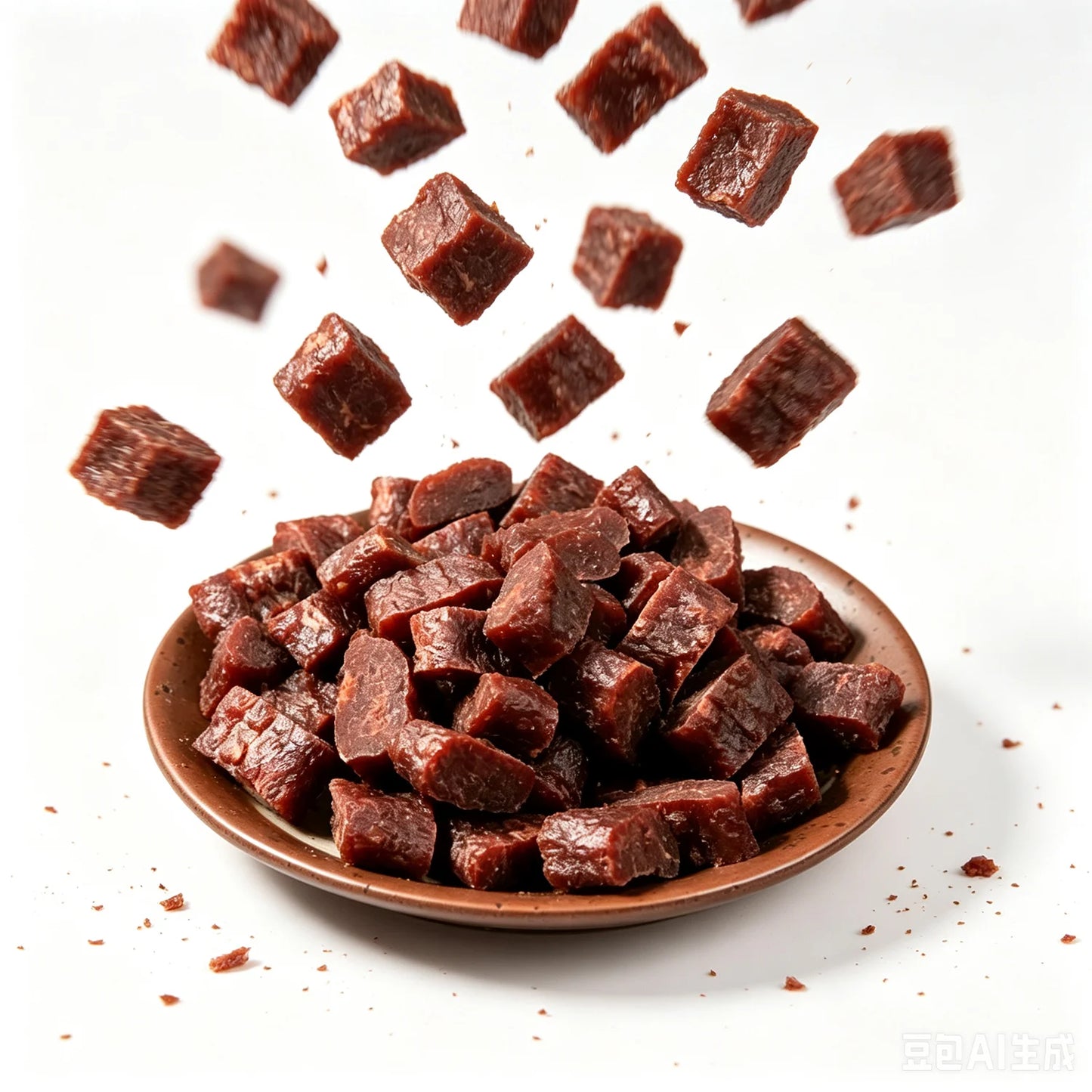 Premium Beef Jerky Treats for Dogs, Bite-Sized High-Protein Snacks and Meal Topper, Cat Friendly