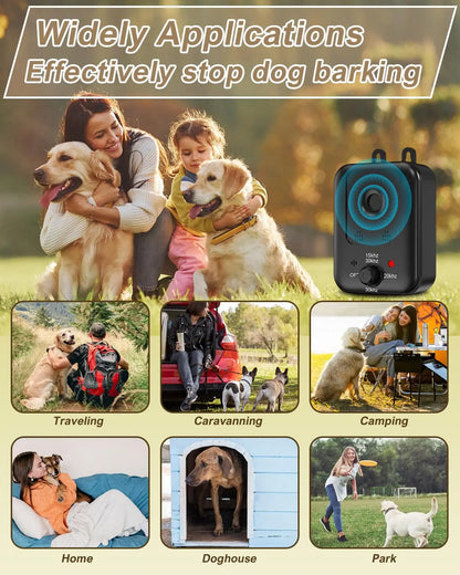 Rechargeable Ultrasonic Dog Barking Deterrent Device, Automatic Anti-Bark Control for Indoor & Outdoor - Bond Well Supplies