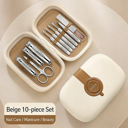 Stainless Steel Nail Clipper Set, 10-22PCS Manicure & Pedicure Tools with Portable Case - Bond Well Supplies
