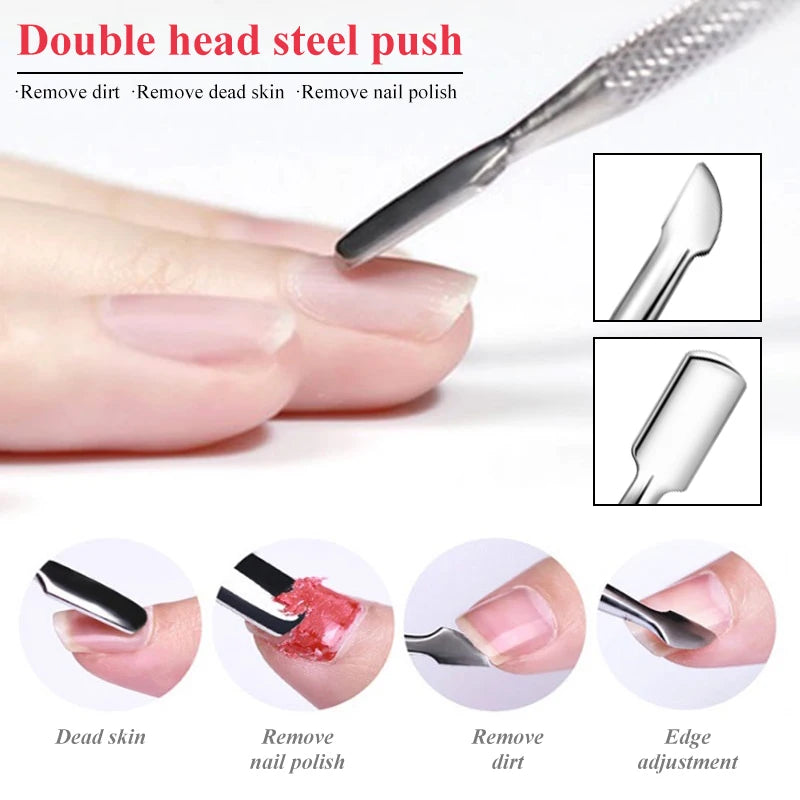 MEGIRL UV Gel Polish Set with UV Lamp & Electric Nail Drill Machine, Base & Top Coat for Manicure - Bond Well Supplies