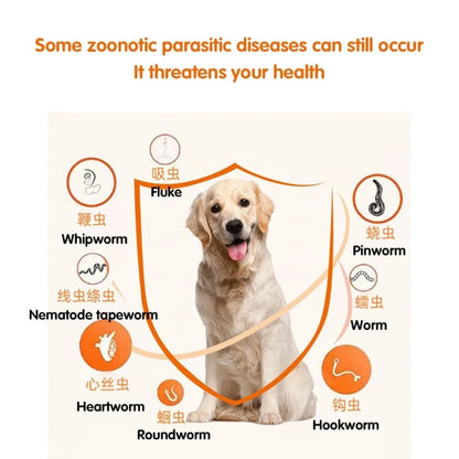 Dog & Cat Deworming Tablets, Pet Parasite Treatment for Common Intestinal Worms
