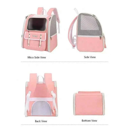Airline-Approved Cat Carrier Backpack, Foldable Breathable Bag for Travel, Hiking and Vet Transpor