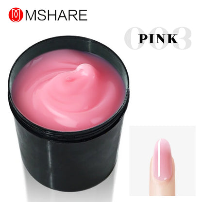 MSHARE 250g Builder Nail Gel, Hard Gel for Nail Extensions, French Nail Art and Sculpting